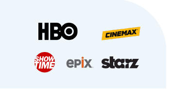 Logos de HBO, CINEMAX, SHOW TIME, EPIX, STAZZ